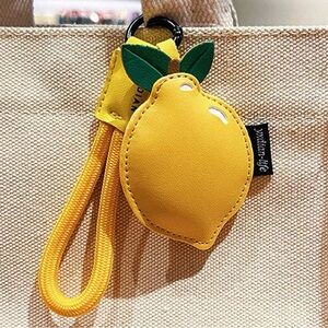 Lemon Keychain with Yellow Strap